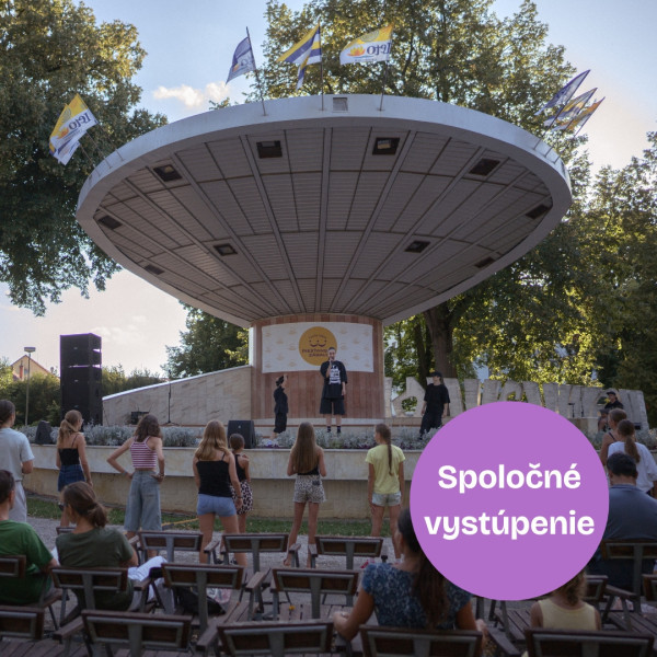 Škola tanca - spoločné vystúpenie lektorov zo Street Dance Academy s účastníkmi workshopov